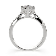 Ginevra Marquise Cut Tapered Engagement Ring Setting - Nivetta